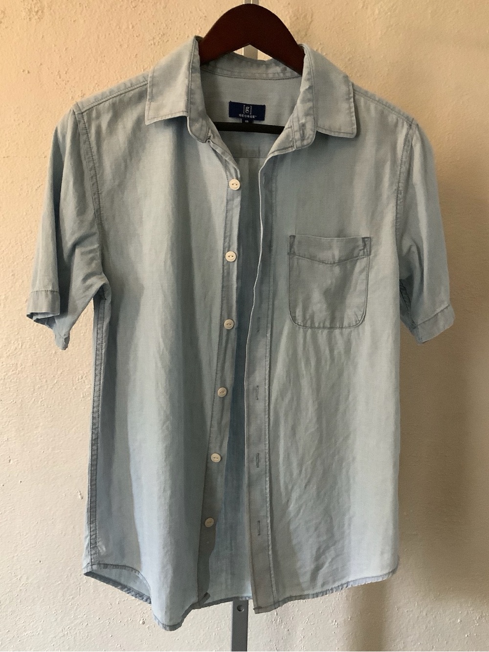 George Short-Sleeve Button-Up Shirt Size XS